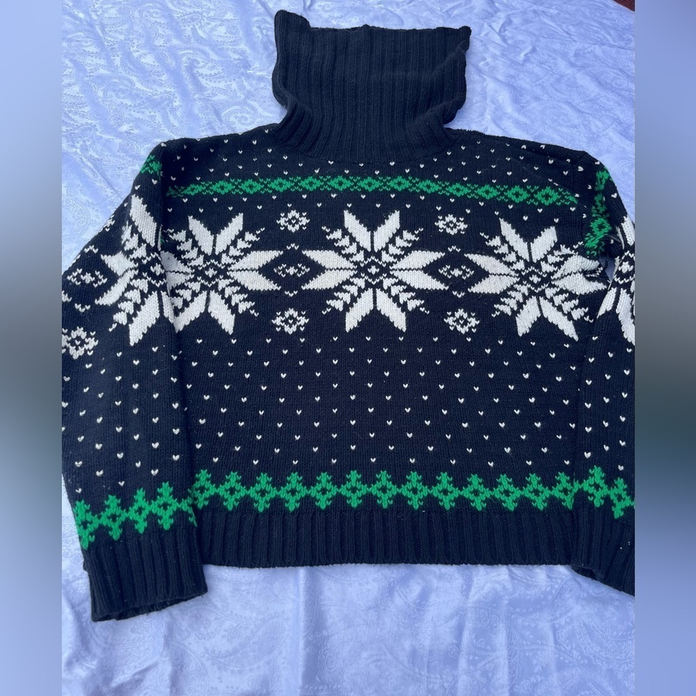 Polo Ralph Lauren Holiday Sweater. Christmas Sweater Med Turtleneck